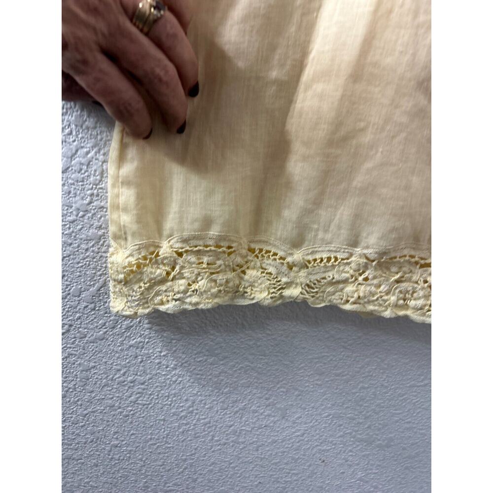 TALBOTS Petites IRISH LINEN Sheath Dress Size 2 Yellow Quite Luxury‎ Minamilist - Picture 3 of 11